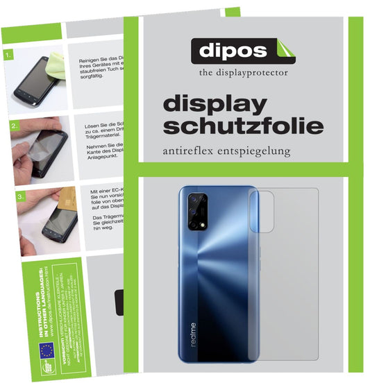 5x Schutzfolie matt für Oppo Realme V5 5G Rückseit (1)