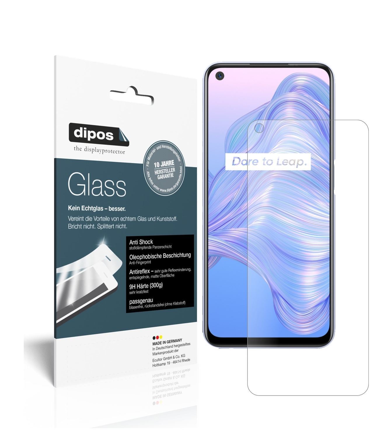 2x 9H Schutzfolie matt für Oppo Realme V5 5G Panze (1)