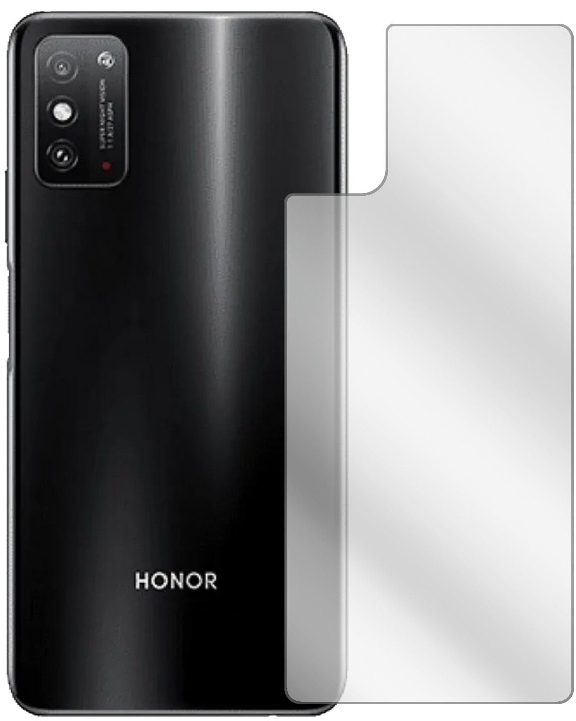 2x Schutzfolie klar für Honor X10 Max Rückseite Di (2)