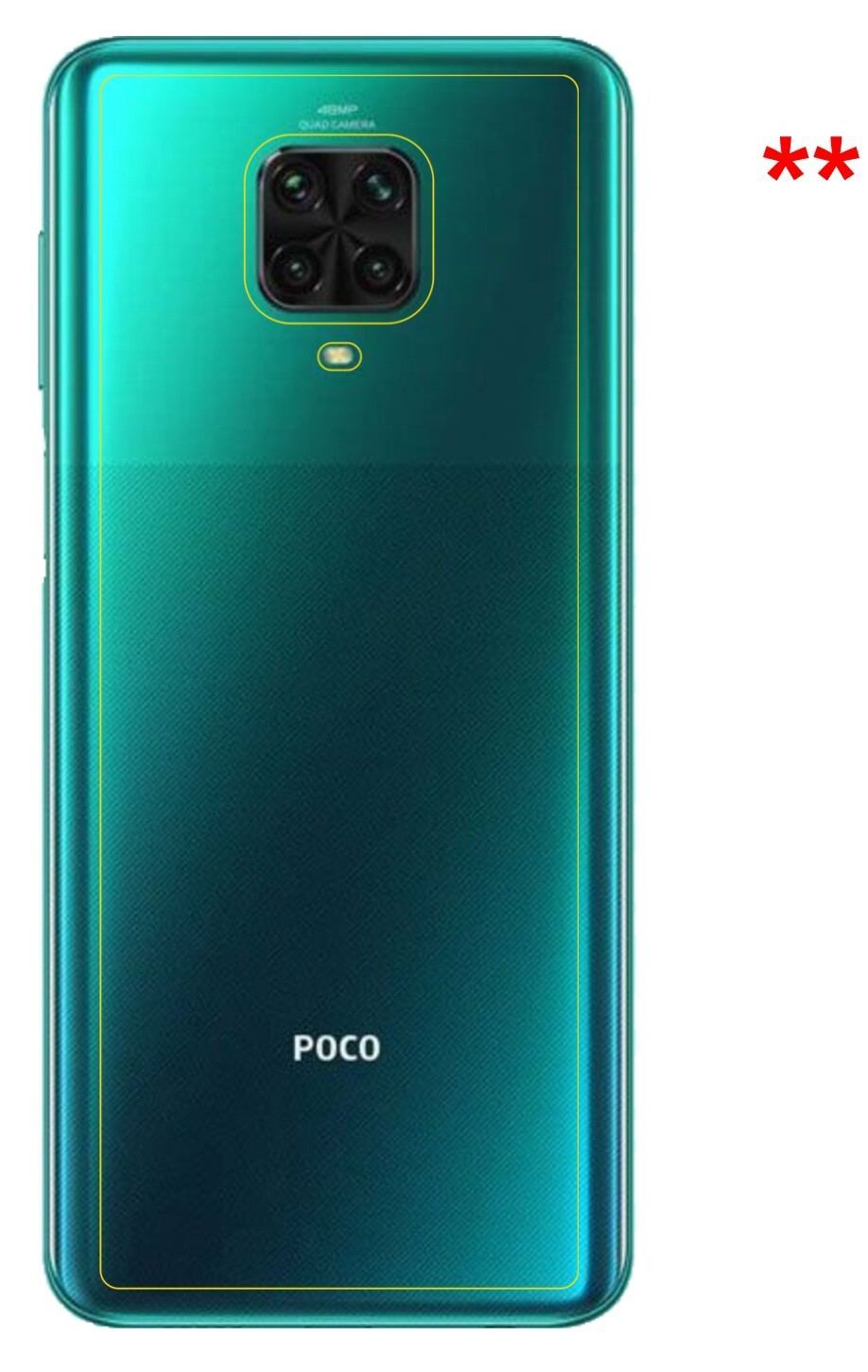 2x 9H Schutzfolie für Xiaomi Poco M2 Pro Rückseite (3)