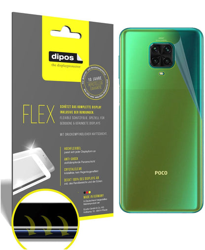 3x 3D Full Cover Schutzfolie für Poco M2 Pro Rücks (1)