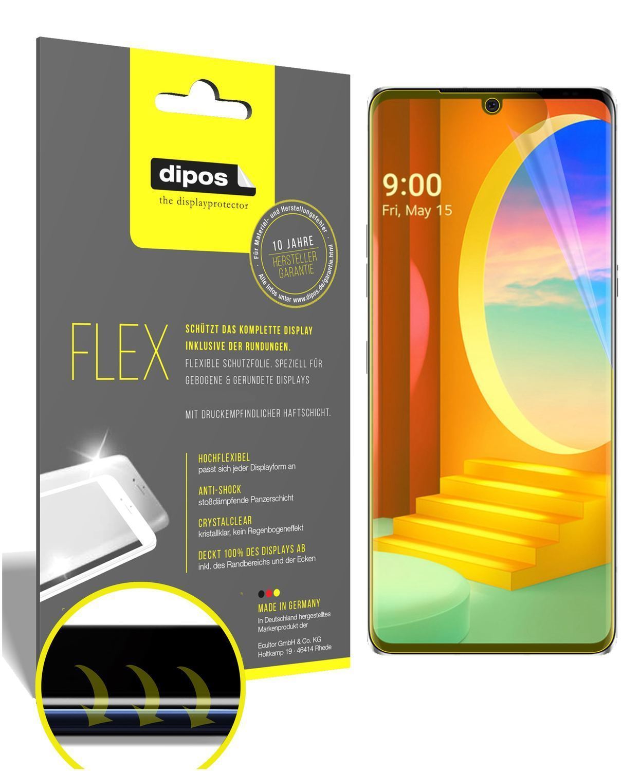 3x 3D Full Cover Schutzfolie für LG Velvet 5G (1)