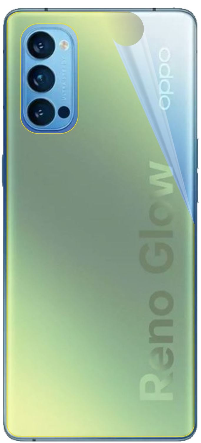 2x 3D Full Cover Schutzfolie für Oppo Reno 4 Pro R (3)
