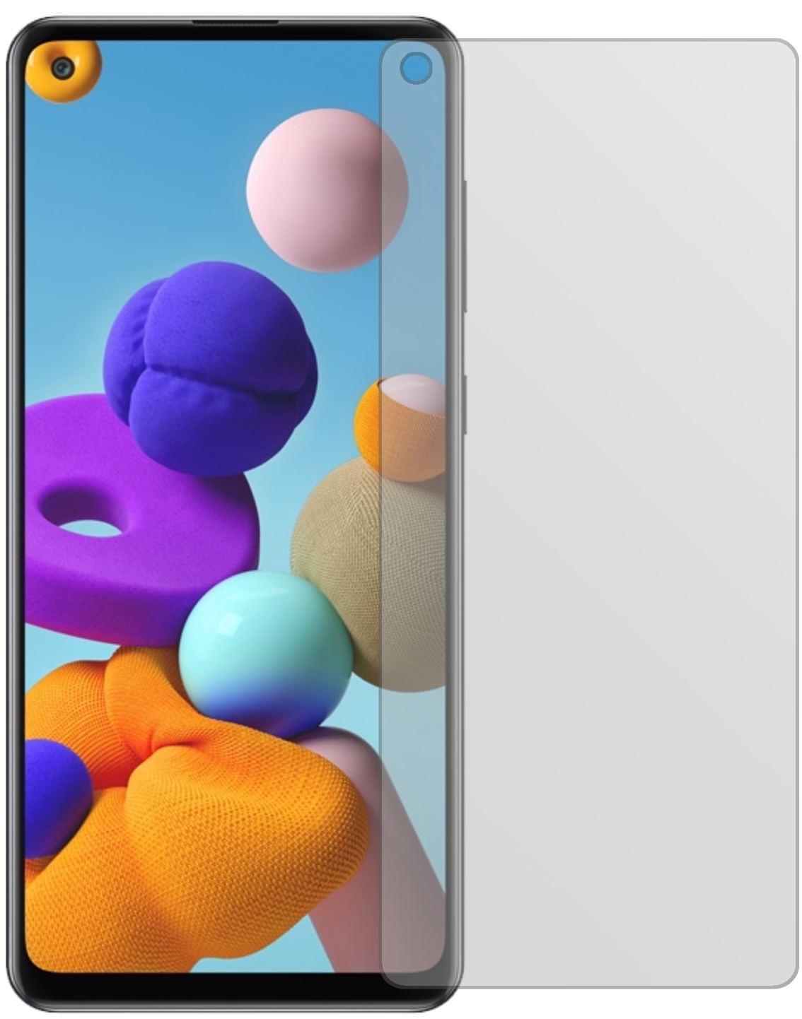 6x Schutzfolie matt für Samsung Galaxy A21s Displa (2)