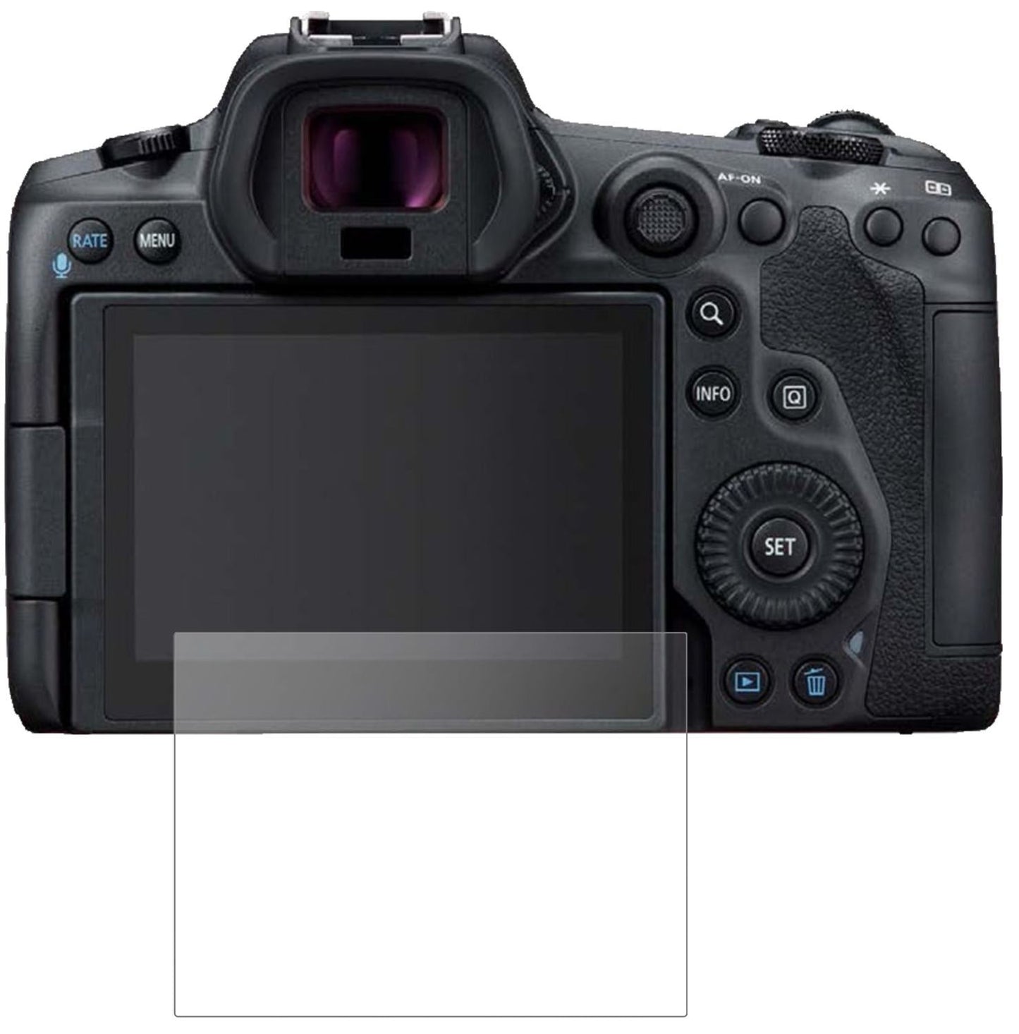 1x 9H Schutzfolie matt für Canon EOS R6 Panzerfoli (2)