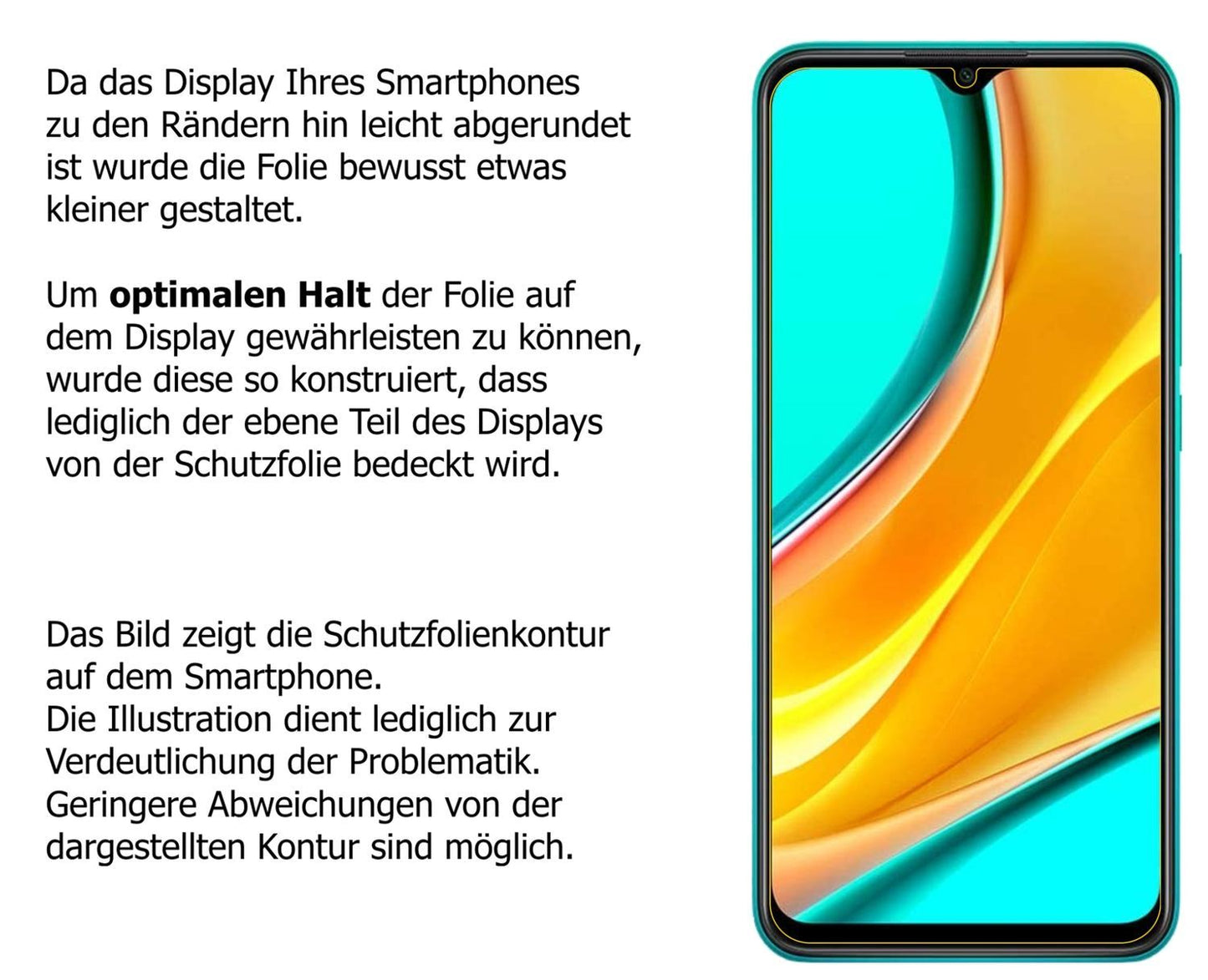 2x 9H Schutzfolie matt für Xiaomi Redmi 9 Panzerfo (3)