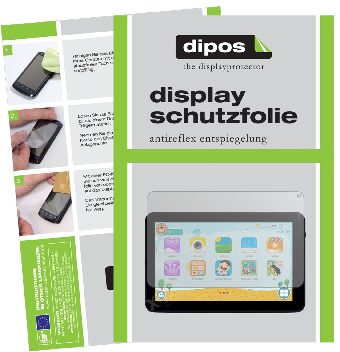 1x Schutzfolie matt für XGODY T901 9 Zoll Display- (1)