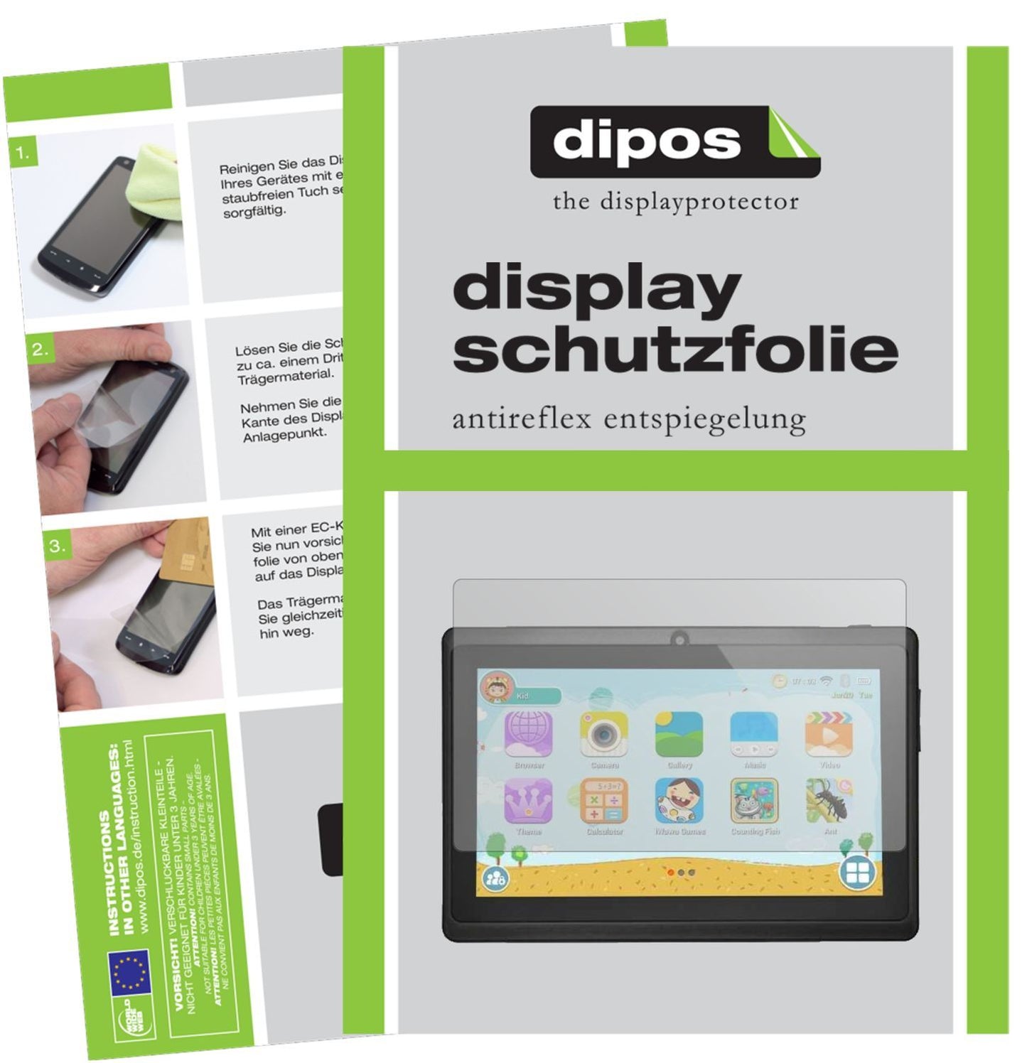 1x Schutzfolie matt für XGODY T702 7 Zoll Display- (1)