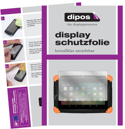 1x Schutzfolie klar für XGODY T703 7 Zoll Display- (1)