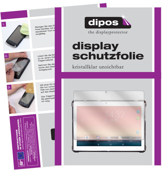 1x Schutzfolie klar für XGODY TB01 10.1 Zoll Displ (1)