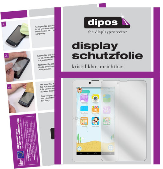 2x Schutzfolie klar für XGODY X701 7 Zoll Display- (1)