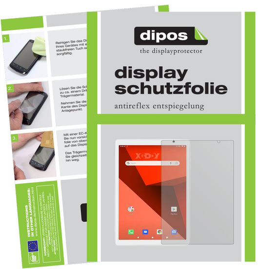 2x Schutzfolie matt für XGODY Y101 10.1 Zoll Displ (1)