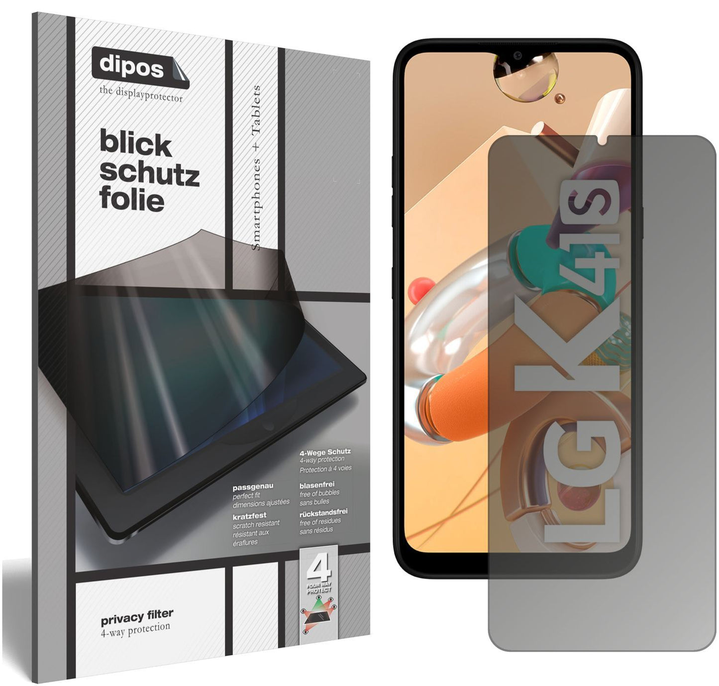 Blickschutzfolie für LG K41S matt Schutzfolie Priv (1)