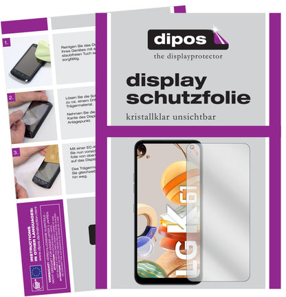 2x Schutzfolie klar für LG K61 Display-Schutzfolie (1)