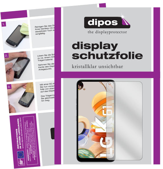 2x Schutzfolie klar für LG K61 Display-Schutzfolie (1)