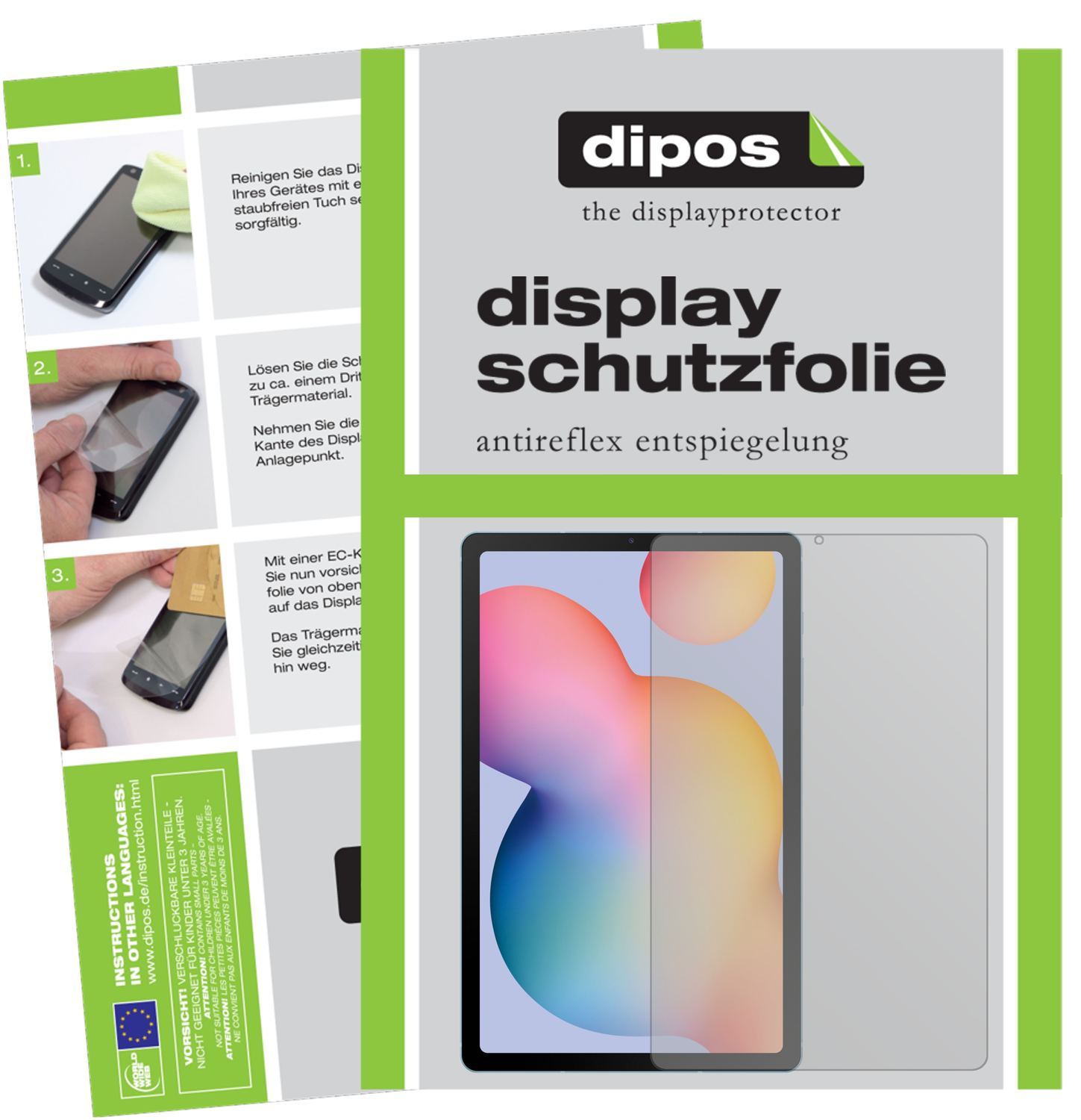 2x Schutzfolie matt für Samsung Galaxy Tab S6 Lite (1)