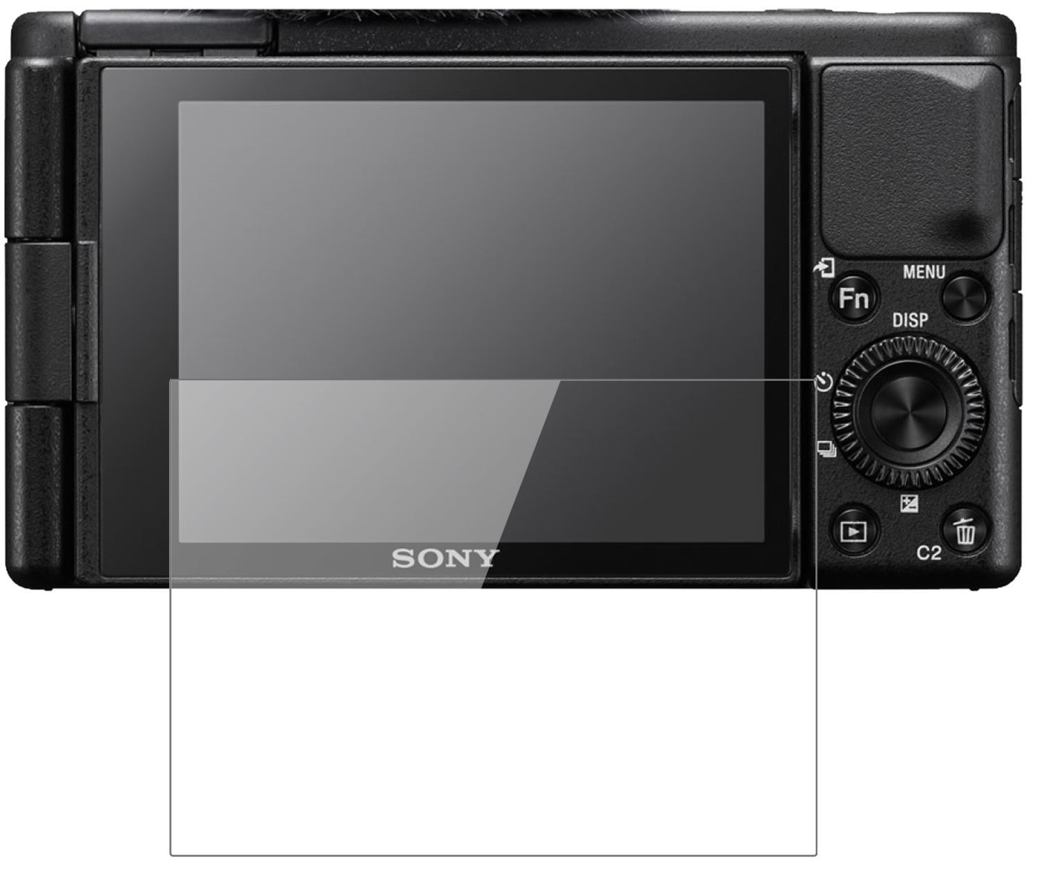 2x 9H Schutzfolie für Sony ZV-1 Panzerfolie (2)