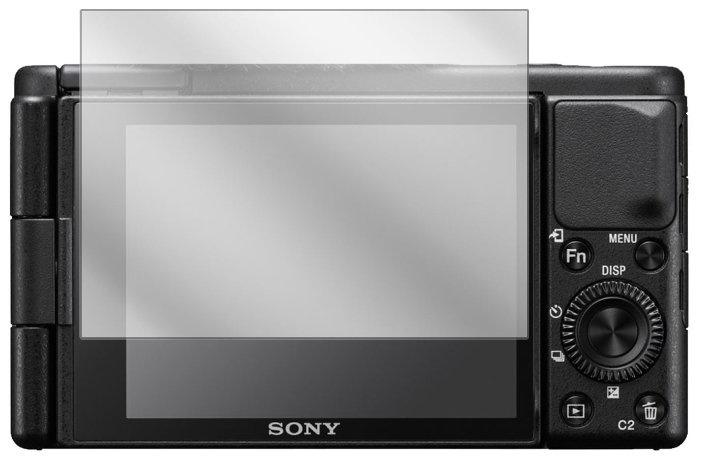 2x Schutzfolie klar für Sony ZV-1 Display-Schutzfo (2)
