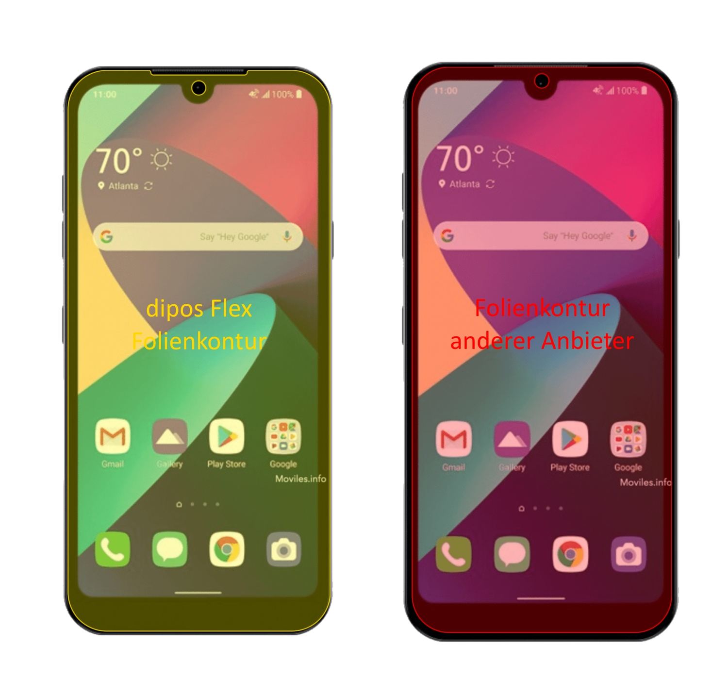 3x 3D Full Cover Schutzfolie für LG Phoenix 5 (2)