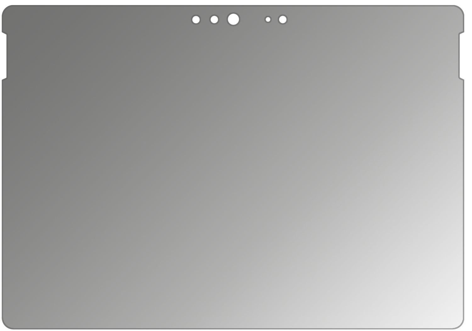 Blickschutzfolie für Microsoft Surface Go 2 matt S (2)