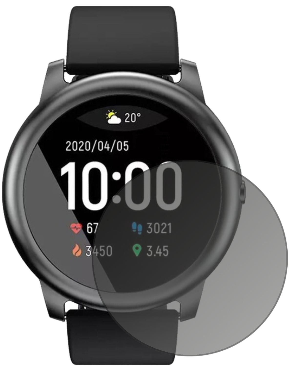 Blickschutzfolie für Xiaomi Haylou Solar matt Schu (2)