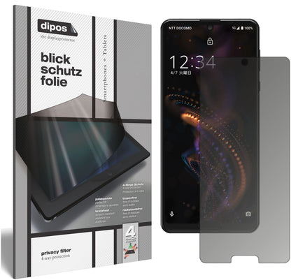 Blickschutzfolie für Sharp Aquos R5G matt Schutzfo (1)