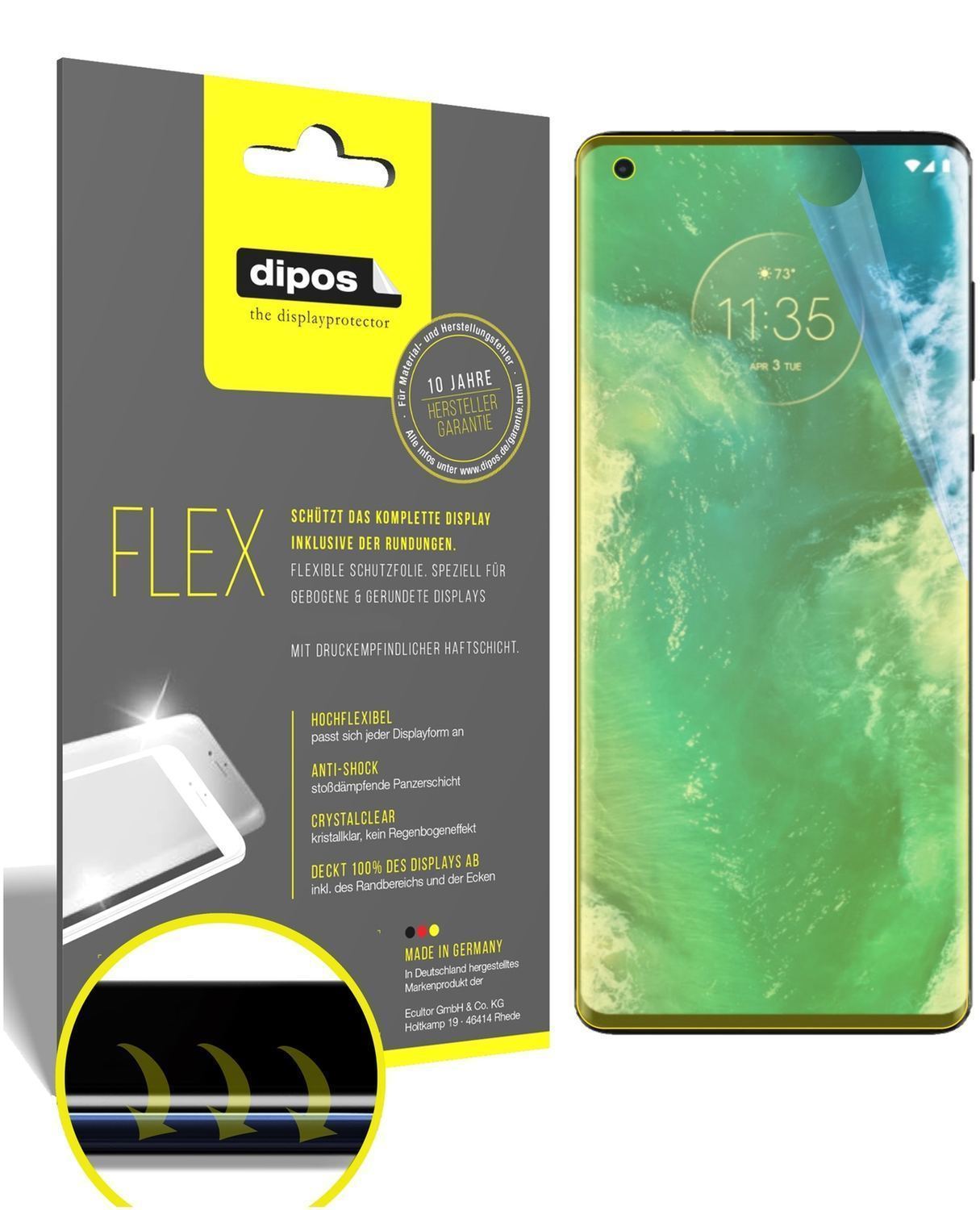 3x 3D Full Cover Schutzfolie für Motorola Edge Plu (1)