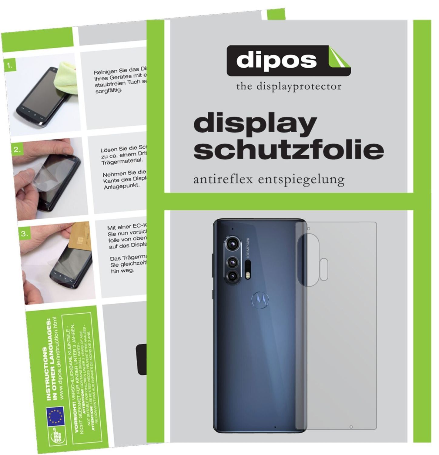 5x Schutzfolie matt für Motorola Edge Plus Rücksei (1)