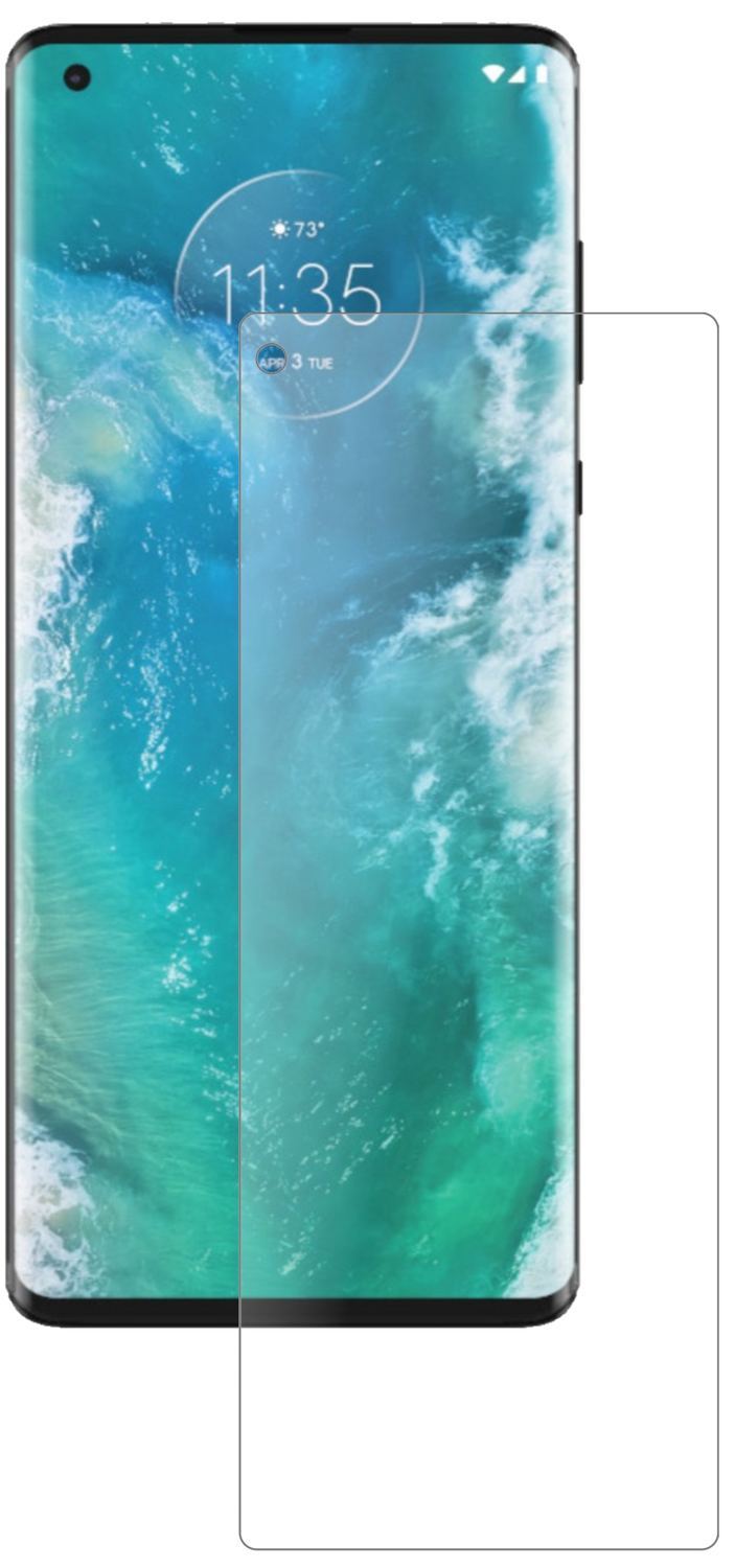 2x 9H Schutzfolie matt für Motorola Edge Panzerfol (2)