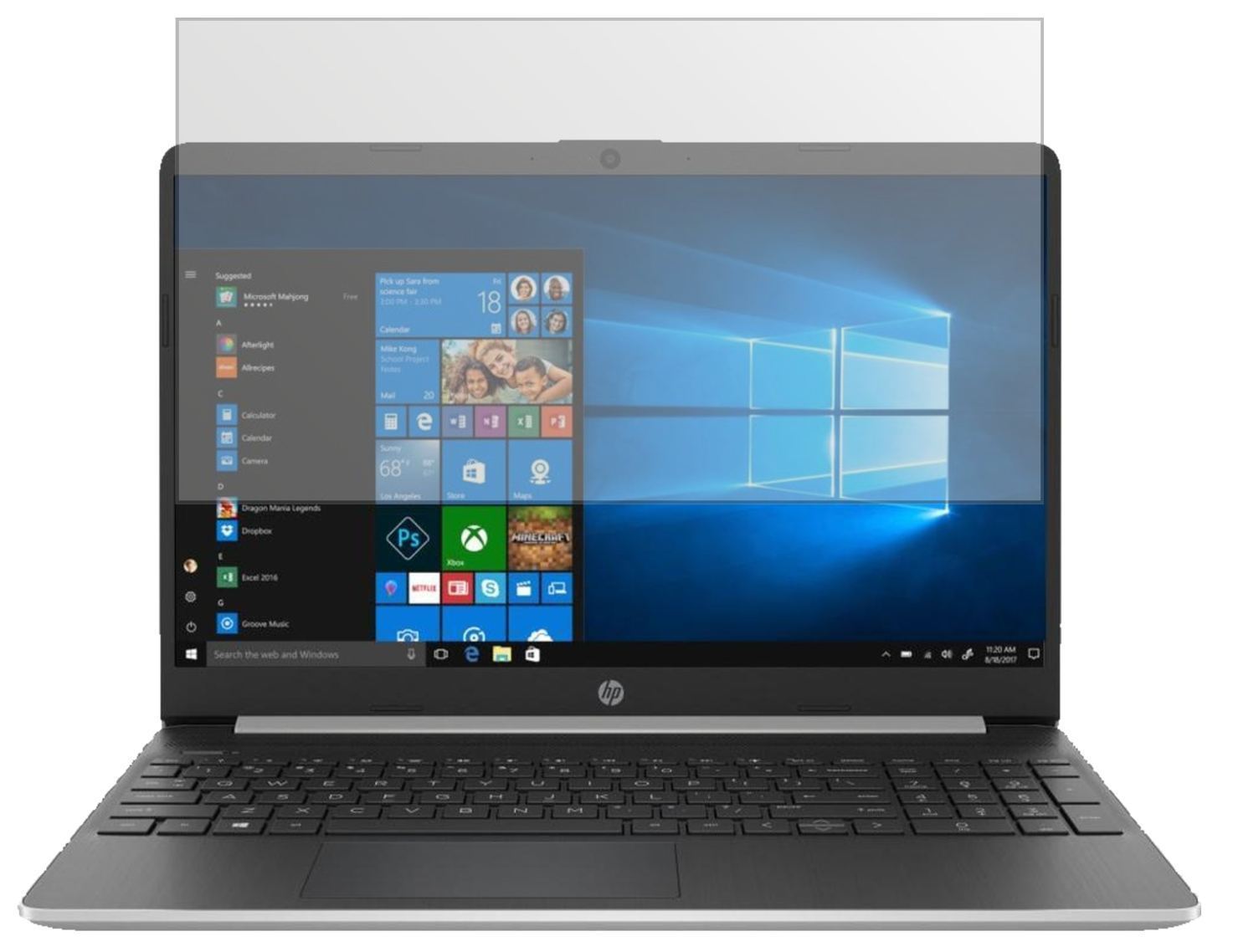 1x Schutzfolie matt für HP Laptop 15s-eq0564ng Dis (2)
