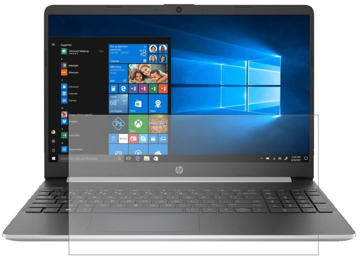 2x 9H Schutzfolie matt für HP Laptop 15s-eq0564ng  (2)