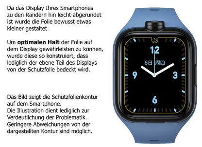 6x Schutzfolie matt für Xiaomi Mi Kids Watch 4 Pro (6)