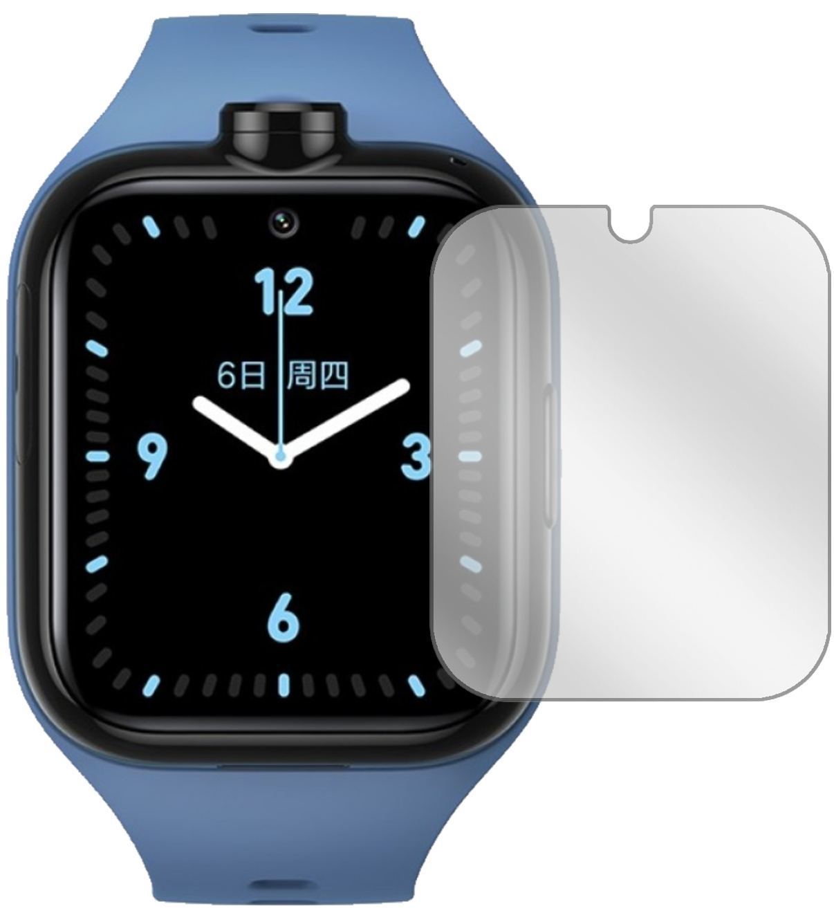 2x Schutzfolie klar für Xiaomi Mi Kids Watch 4 Pro (2)