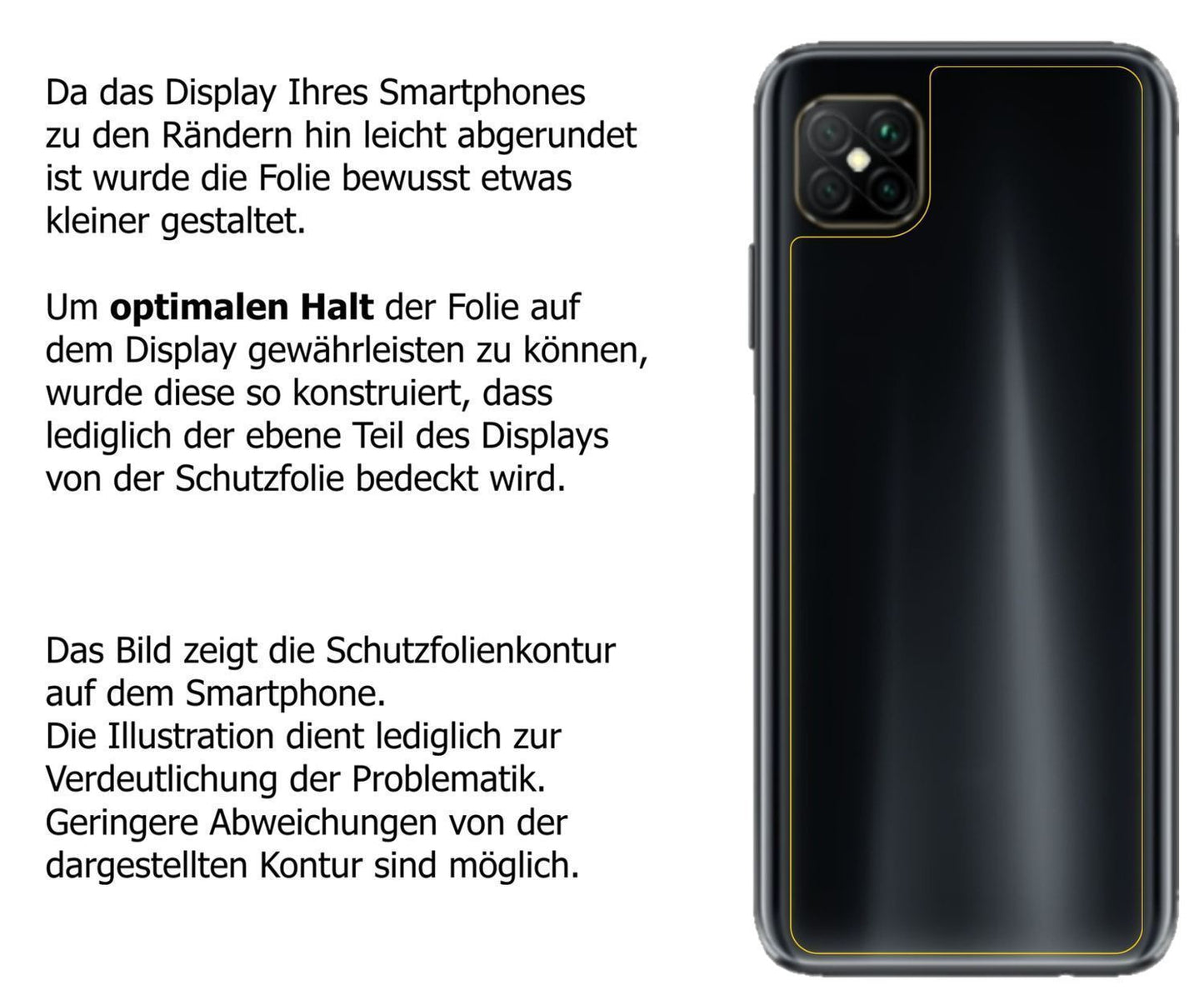 1x 9H Schutzfolie für Oppo A92s Rückseite Panzerfo (3)