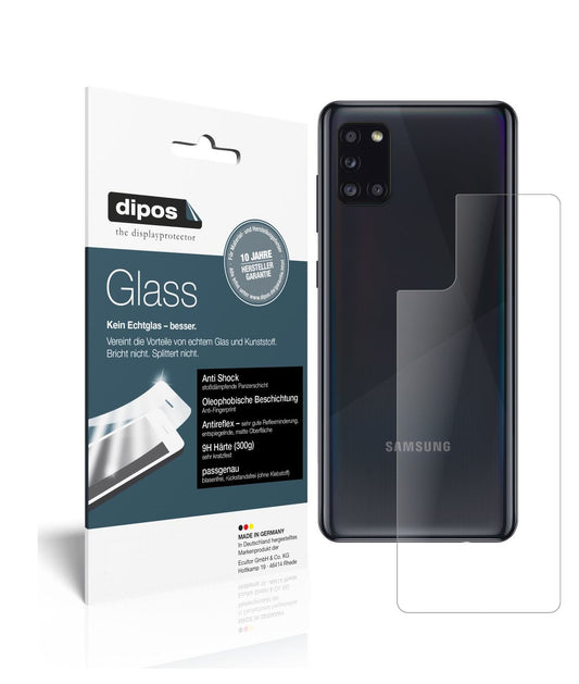 2x 9H Schutzfolie matt für Samsung Galaxy A31 Rück (1)