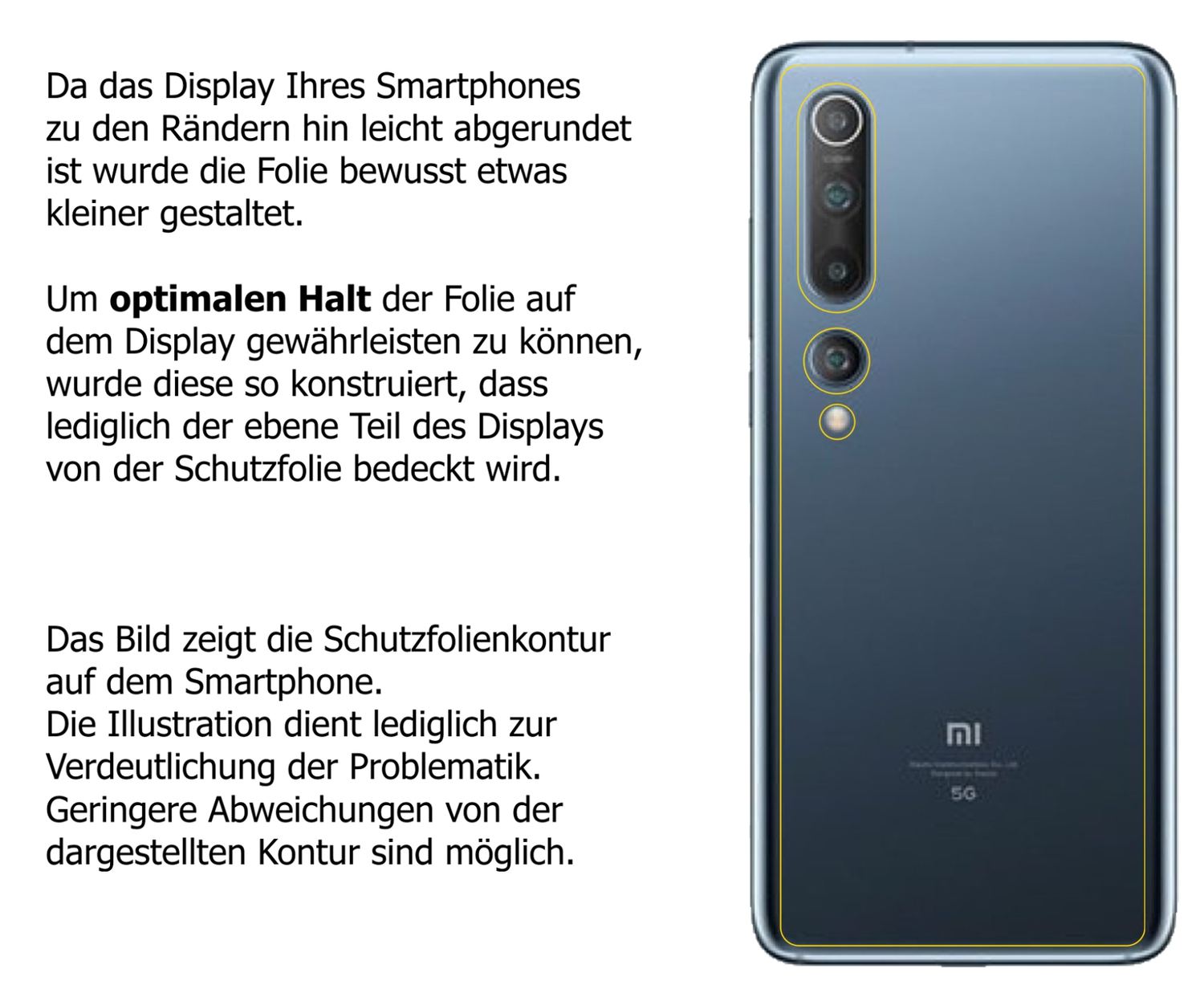 2x Schutzfolie klar für Xiaomi Mi 10 Pro Rückseite (5)