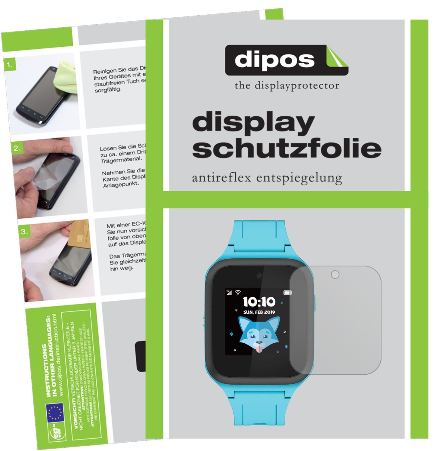 2x Schutzfolie matt für TCL Movetime MT43K Display (1)