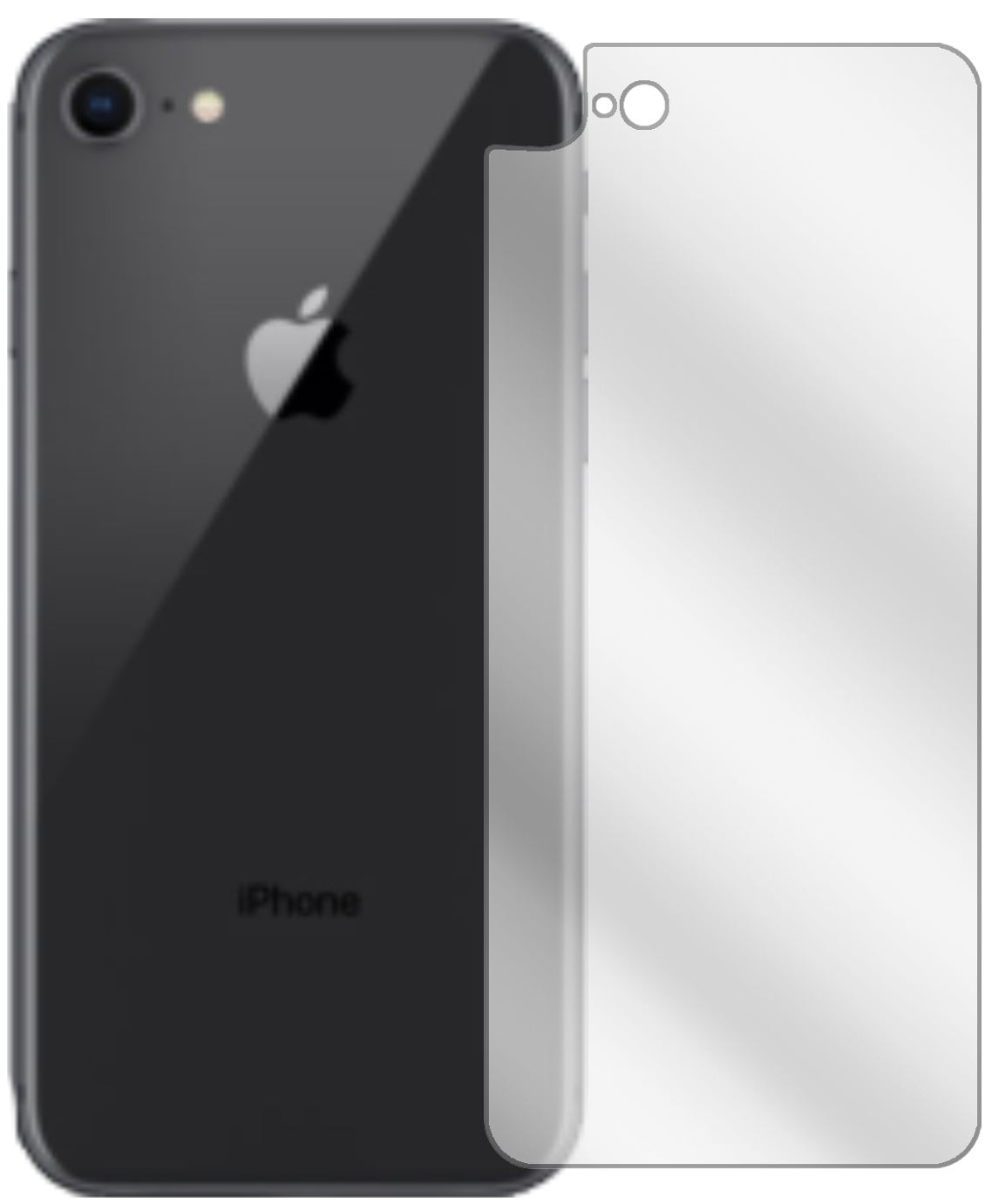 5x Schutzfolie klar für Apple iPhone SE (2020) Rüc (2)
