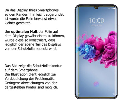 1x 9H Schutzfolie matt für ZTE Axon 11 Panzerfolie (3)