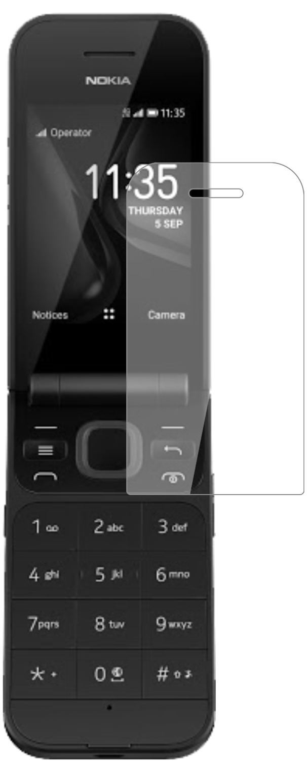 1x 9H Schutzfolie für Nokia 2720 Flip Panzerfolie (2)