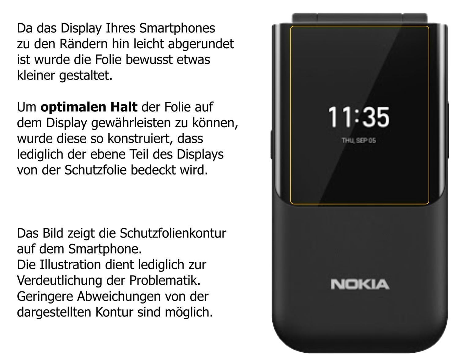 6x Schutzfolie klar für Nokia 2720 Flip Rückseite  (5)