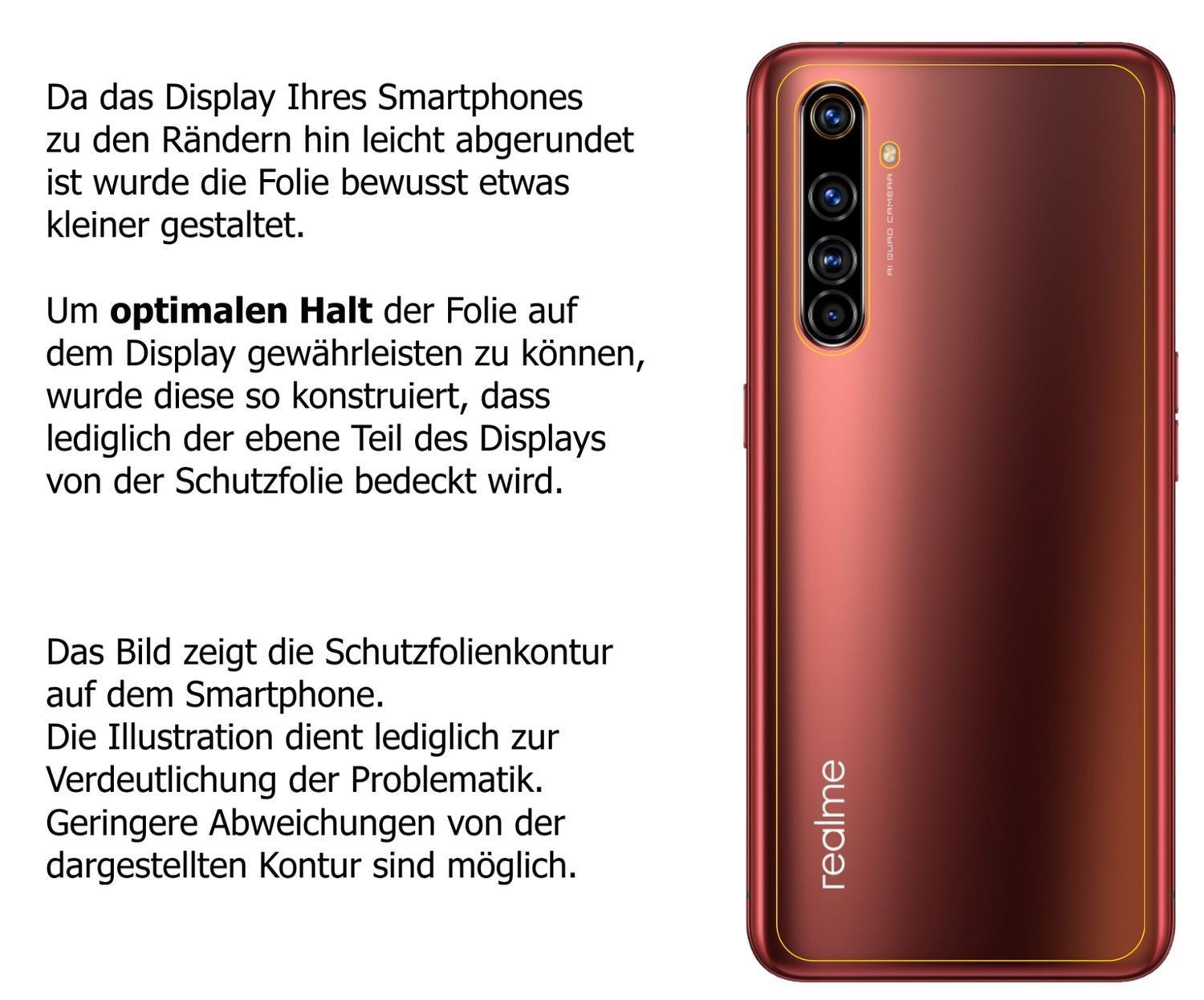 2x Schutzfolie matt für Oppo Realme X50 5G Rücksei (6)