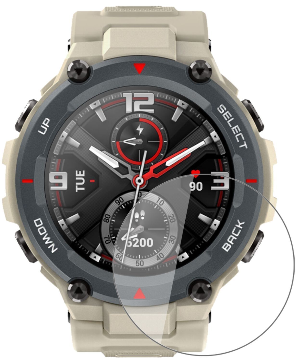 1x 9H Schutzfolie für Huami Amazfit T-Rex Panzerfo (2)