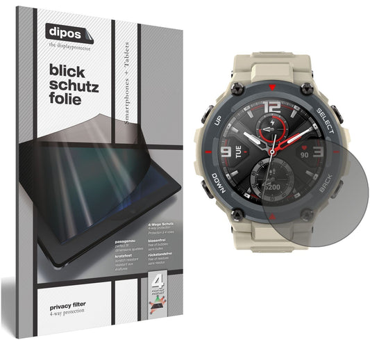 Blickschutzfolie für Huami Amazfit T-Rex matt Schu (1)