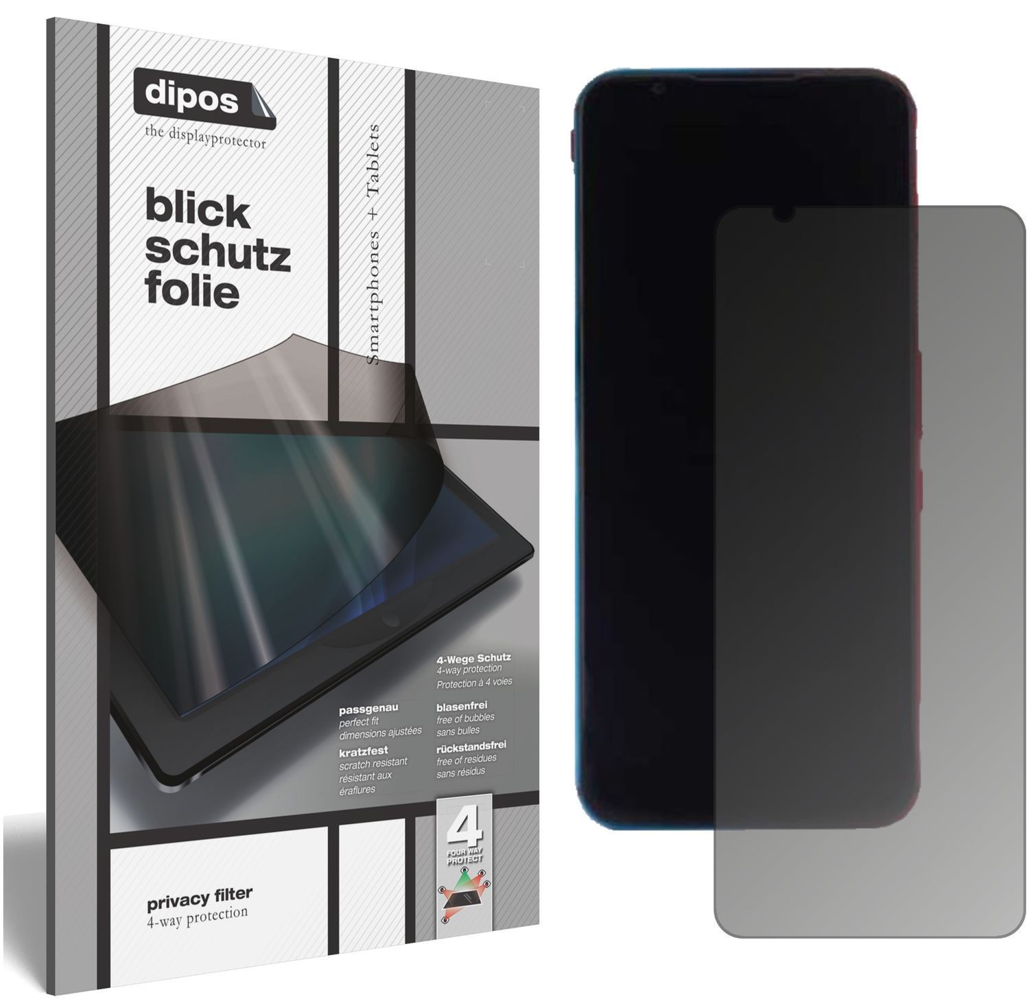 Blickschutzfolie für nubia Red Magic 5G matt Schut (1)