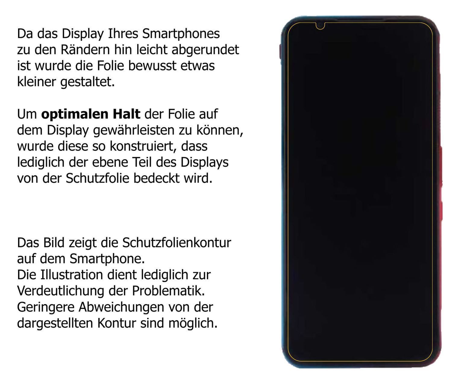 Blickschutzfolie für nubia Red Magic 5G matt Schut (5)