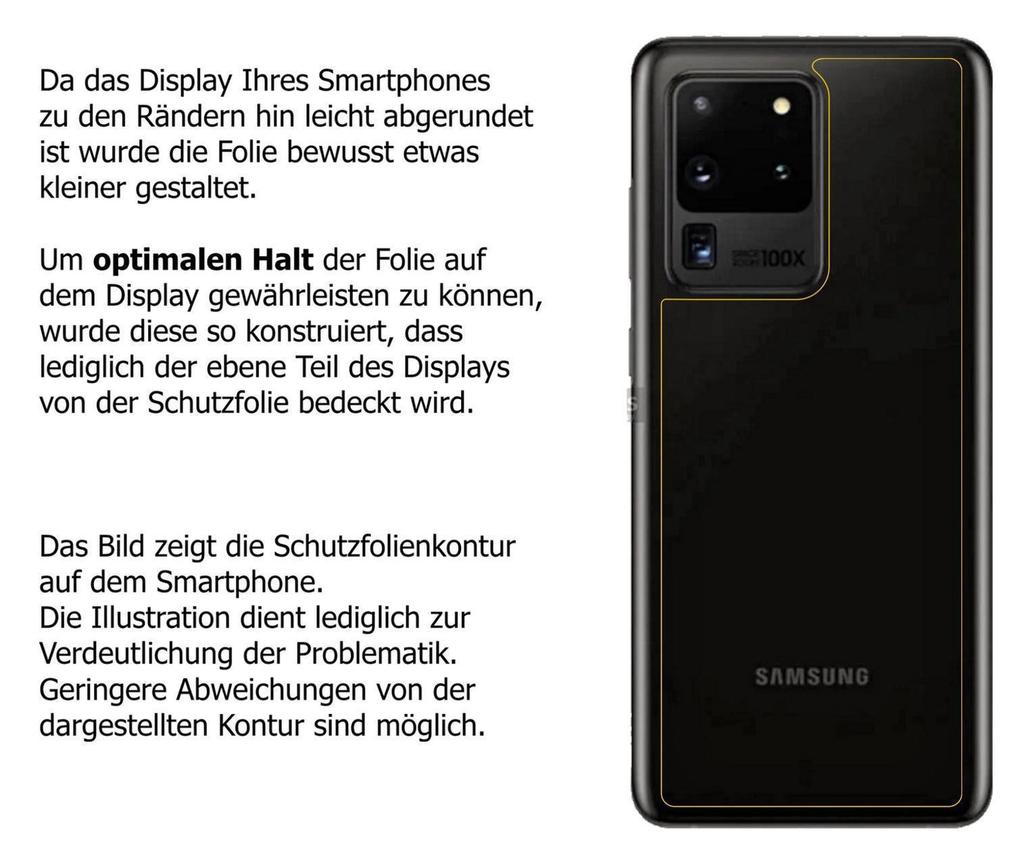 1x 9H Schutzfolie matt für Samsung Galaxy S20 Ultr (3)