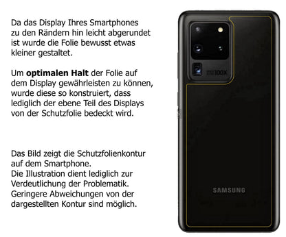2x Schutzfolie klar für Samsung Galaxy S20 Ultra R (5)