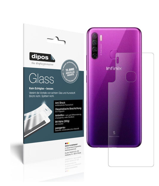 1x 9H Schutzfolie matt für Infinix S5 Lite Rücksei (1)