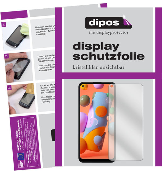 5x Schutzfolie klar für Samsung Galaxy A11 Display (1)